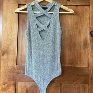 Express Grey Bodysuit